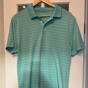 Amazon Men's Mint Green Striped Polo